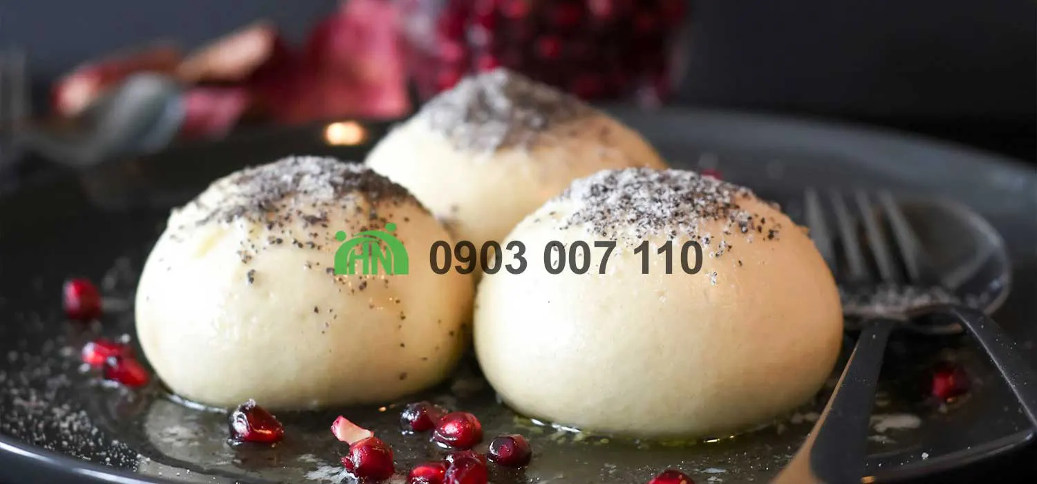 bánh bao nhân đậu đỏ