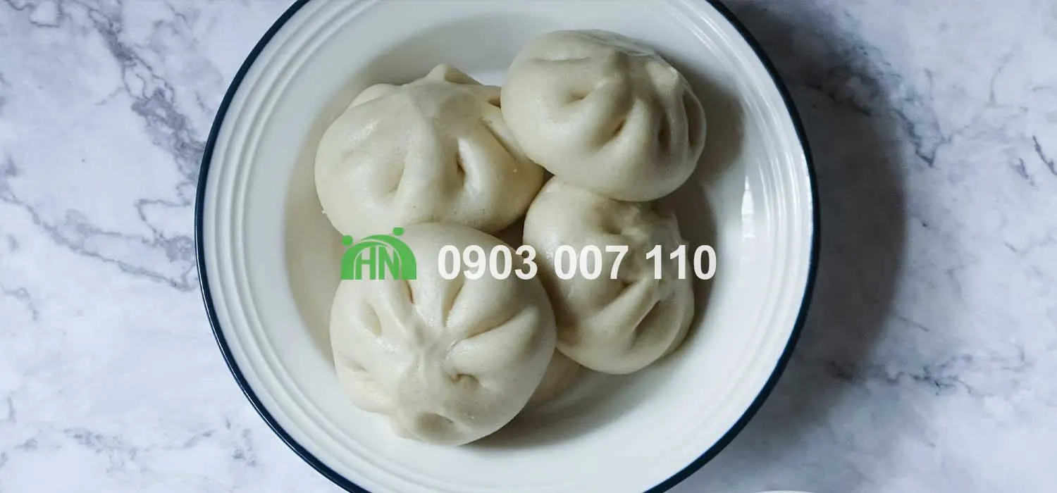 bánh bao nhân đậu đỏ
